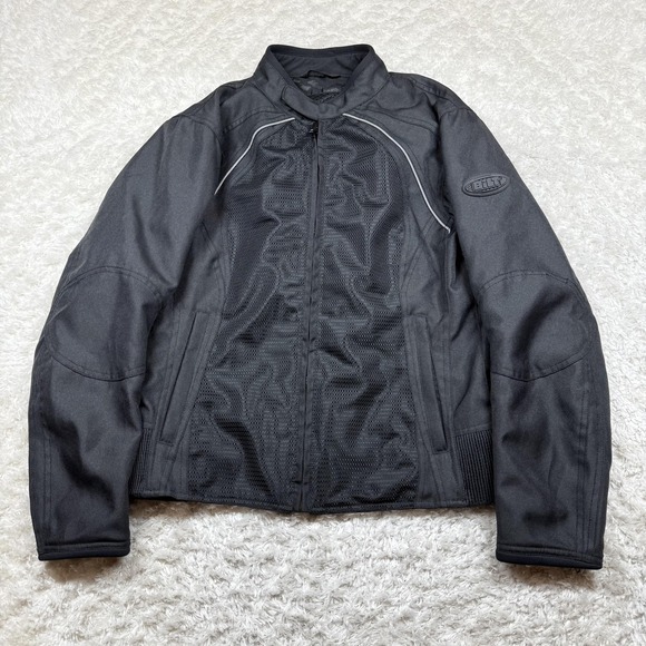 BiLT Motorcycle Jacket Mens Medium Mesh Textile Armor Vented Riding Protective